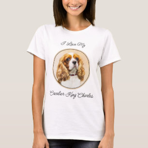 Cavalier King Charles Spaniel Original Malerei T-Shirt