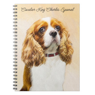 Cavalier King Charles Spaniel Original Painting No Notizblock