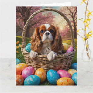 Cavalier King Charles Spaniel OsterEggs Karte