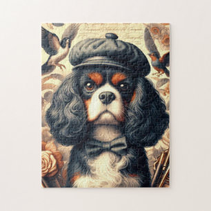 Cavalier King Charles Spaniel Painting Puzzle