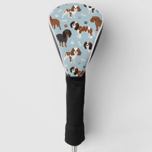 Cavalier King Charles Spaniel Paws and Bones Golf Headcover