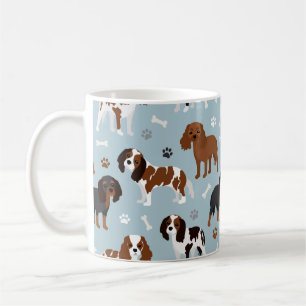 Cavalier King Charles Spaniel Paws and Bones Kaffeetasse