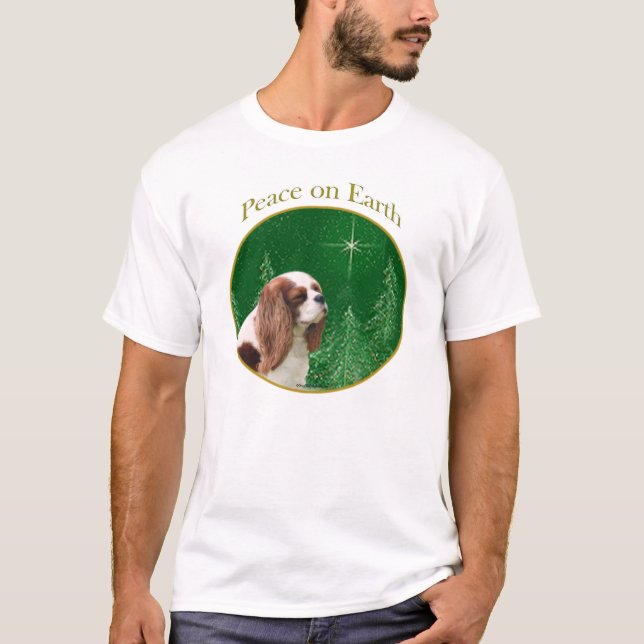 Cavalier King Charles Spaniel Peace T-Shirt (Vorderseite)