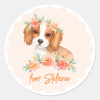 Cavalier King Charles Spaniel Peach Birthday