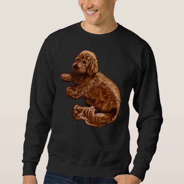 Cavalier King Charles Spaniel Poodle Cavapoo Puppy Sweatshirt (Vorderseite)