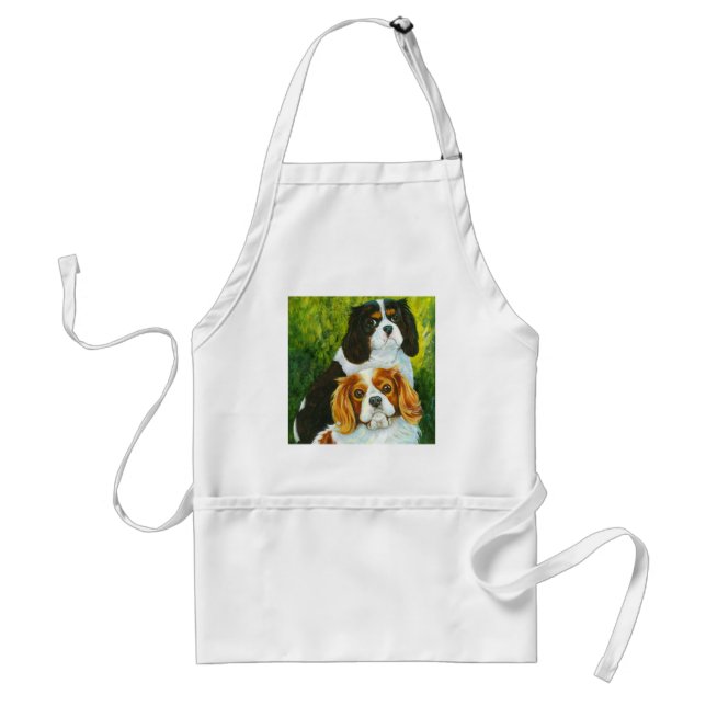 Cavalier King Charles Spaniel Portrait Geschenke Schürze (Vorne)