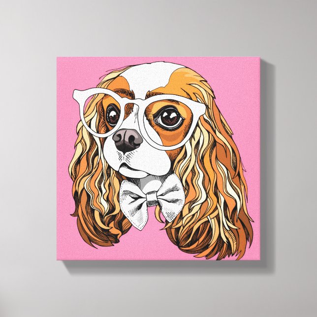 Cavalier King Charles Spaniel Portrait Leinwanddruck (Vorderseite)