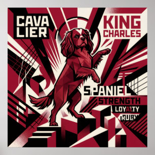 Cavalier King Charles Spaniel Propagandaplakat Poster