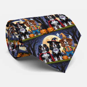 Cavalier King Charles Spaniel Pumpkin Halloween Krawatte