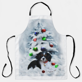 Cavalier King Charles Spaniel Puppy Christmas Schürze