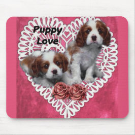 Cavalier King Charles Spaniel Puppy Liebe Mousepad