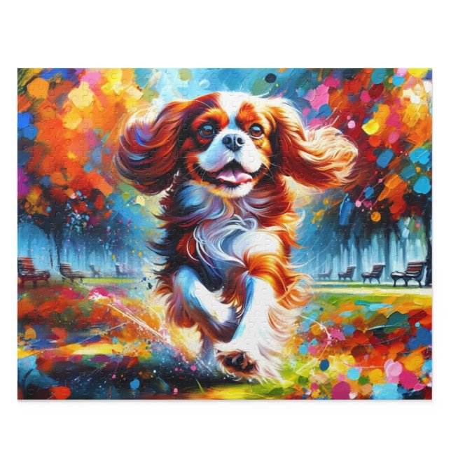 Cavalier King Charles Spaniel Puzzle: Blenheim Puzzle (Cavalier King Charles Spaniel Puzzle: Blenheim Comfort Spaniel Acrylic Style Jigsaw)