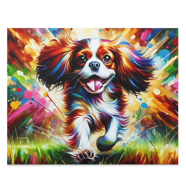 Cavalier King Charles Spaniel Puzzle: Blenheim Puzzle (Cavalier King Charles Spaniel Blenheim Dog Jigsaw Puzzle 500 Piece Acrylic Art New)