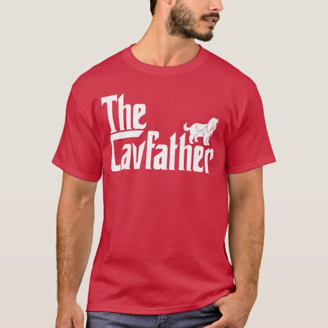 Cavalier King Charles Spaniel Ruby Geschenke Vater T-Shirt (Vorderseite)