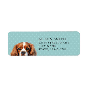 Cavalier King Charles Spaniel Rücksendeetikett