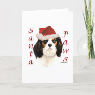 Cavalier King Charles Spaniel Santa Paws Feiertagskarte