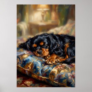 Cavalier King Charles Spaniel Schlafplakat Oi Poster