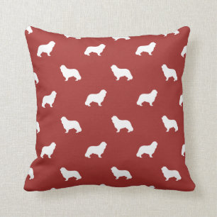 Cavalier King Charles Spaniel Silhouetten Muster Kissen