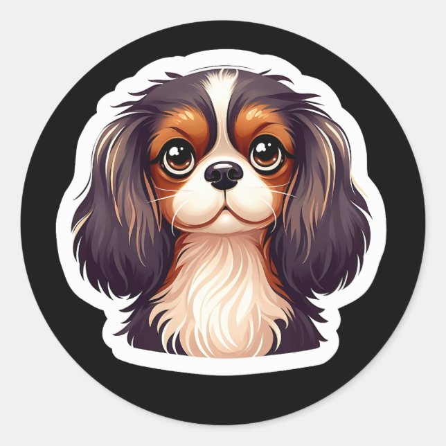 Cavalier King Charles Spaniel Sticker (Vorderseite)