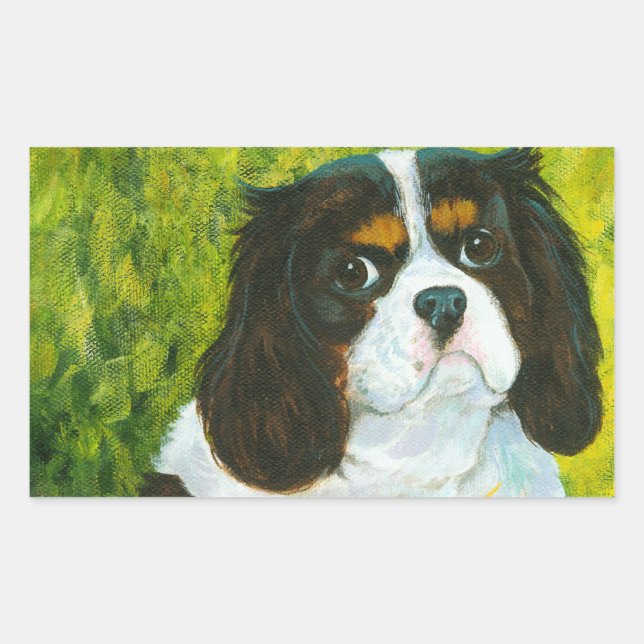 Cavalier King Charles Spaniel Stickers Tags (Vorderseite)