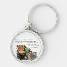 Cavalier King Charles Spaniel Summer Garden Schlüsselanhänger