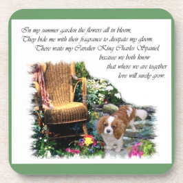 Cavalier King Charles Spaniel Summer Garden Untersetzer