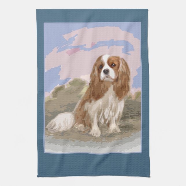 Cavalier King Charles Spaniel Teetuch Handtuch (Vertikal)
