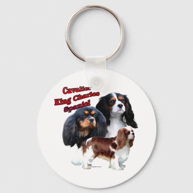 Cavalier King Charles Spaniel Trio 2 - Schlüsselan Schlüsselanhänger (Vorderseite)