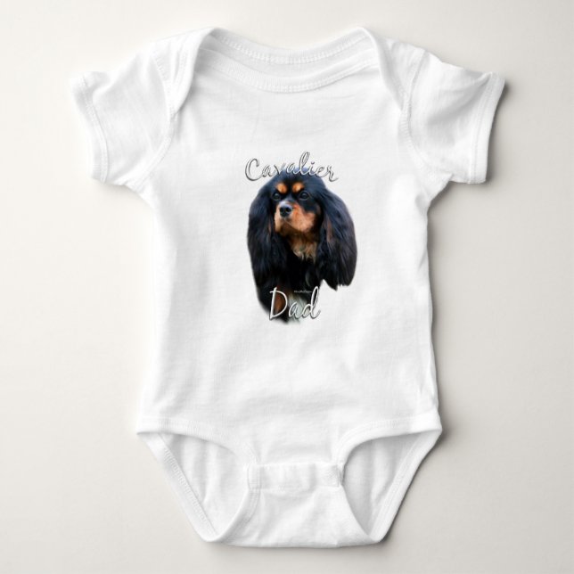 Cavalier King Charles Spaniel Vater 2 Baby Strampler (Vorderseite)