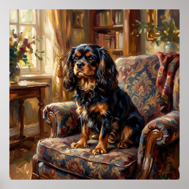 Cavalier King Charles Spaniel viktorianische Bibli Poster (Vorne)