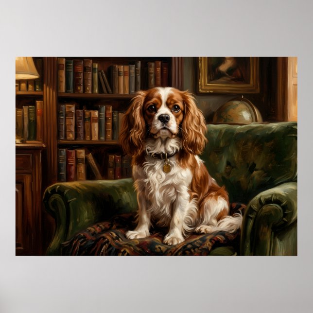 Cavalier King Charles Spaniel viktorianische Bibli Poster (Vorne)
