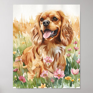 Cavalier King Charles Spaniel Wall Art Print Poster