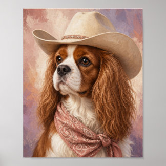 Cavalier King Charles Spaniel Wandkunst — Elegant Poster