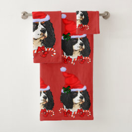 Cavalier King Charles Spaniel Weihnachten Badhandtuch Set