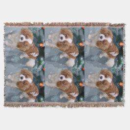 Cavalier King Charles Spaniel Weihnachten Decke