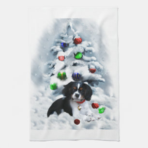 Cavalier King Charles Spaniel Weihnachten Handtuch