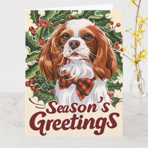 Cavalier King Charles Spaniel Weihnachten Karte