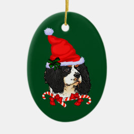 Cavalier King Charles Spaniel Weihnachten Keramikornament