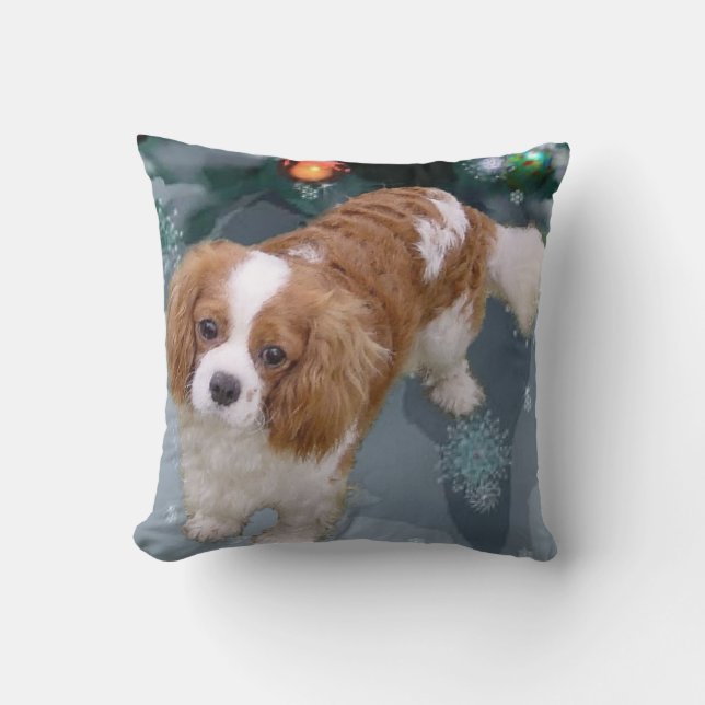 Cavalier King Charles Spaniel Weihnachten Kissen (Vorderseite)