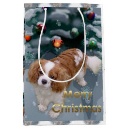 Cavalier King Charles Spaniel Weihnachten Mittlere Geschenktüte