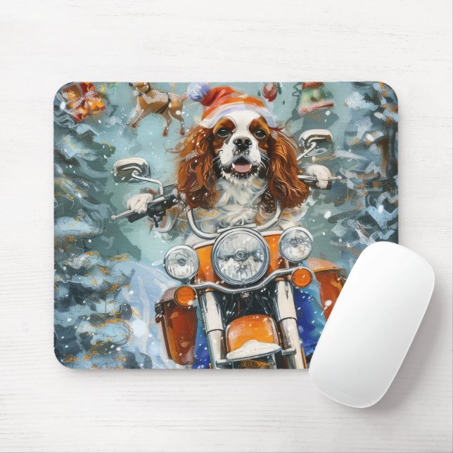Cavalier King Charles Spaniel Weihnachten Mousepad (Mit Mouse)