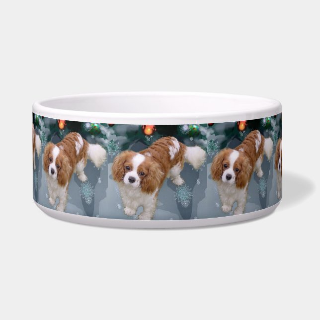 Cavalier King Charles Spaniel Weihnachten Napf (Vorderseite)