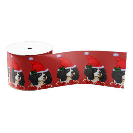Cavalier King Charles Spaniel Weihnachten Ripsband