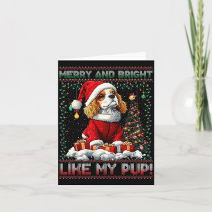 Cavalier King Charles Spaniel Weihnachtsbaumdekora Dankeskarte