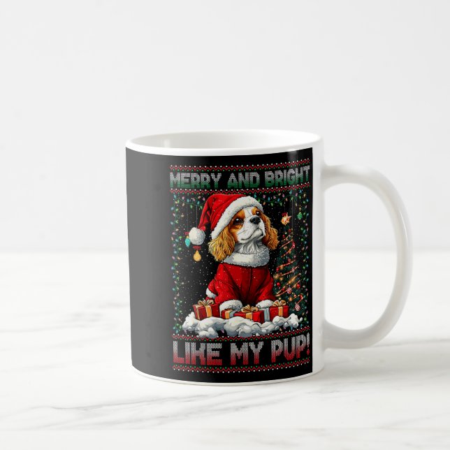 Cavalier King Charles Spaniel Weihnachtsbaumdekora Kaffeetasse (Rechts)