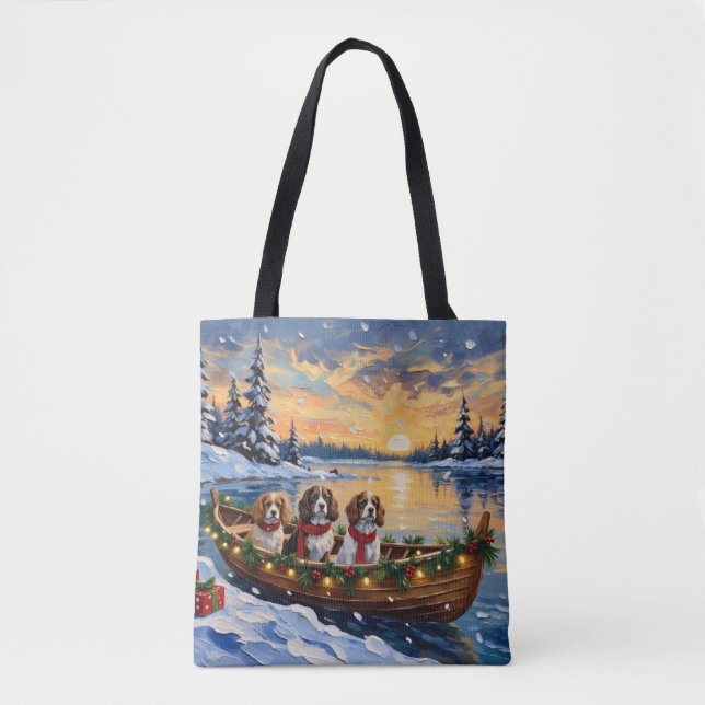 Cavalier King Charles Spaniel Weihnachtsboot (Vorderseite)