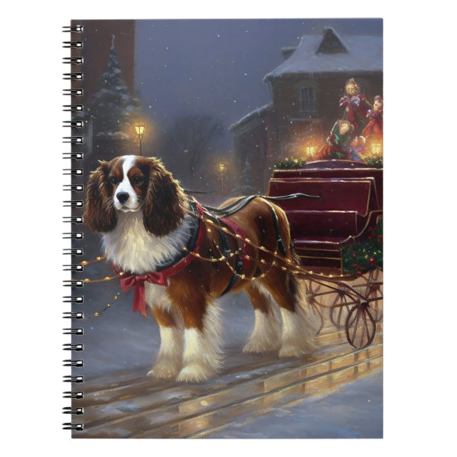 Cavalier King Charles Spaniel Weihnachtsfest Notizblock (Vorderseite)