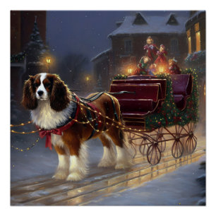 Cavalier King Charles Spaniel Weihnachtsfest Poster