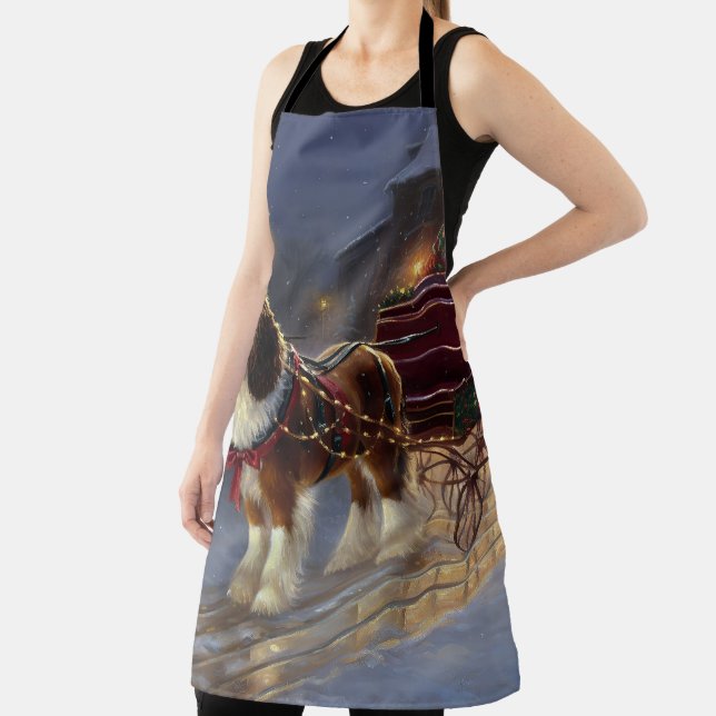 Cavalier King Charles Spaniel Weihnachtsfest Schürze (InSitu)