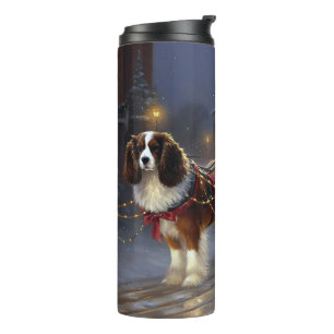 Cavalier King Charles Spaniel Weihnachtsfest Thermosbecher